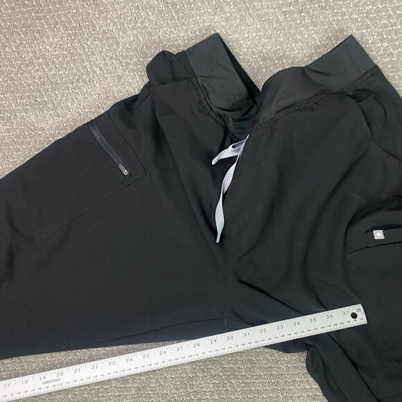 Figs High Waisted Yola Scrub Pants Women's XXL Black Yoga W22SW2013 - Picture 12 of 13